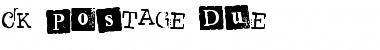Download CK Postage Due Regular Font Title Preview