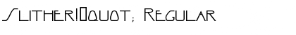 Download Slither!" Regular Font