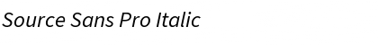 Download Source Sans Pro Italic Font