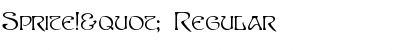 Download Sprite!" Regular Font