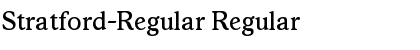 Download Stratford-Regular Regular Font