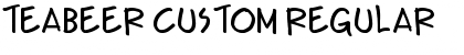 Download Teabeer Custom Regular Font Title Preview