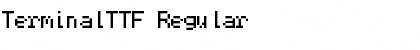 Download TerminalTTF Regular Font Title Preview