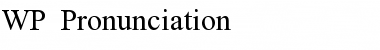 Download WP Pronunciation Regular Font Title Preview