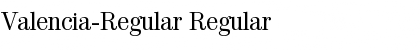 Download Valencia-Regular Regular Font
