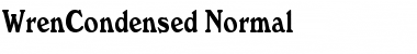 Download WrenCondensed Normal Font Title Preview