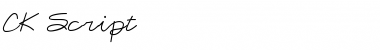 Download CK Script Regular Font Title Preview