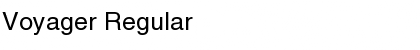 Download Voyager Regular Font Title Preview