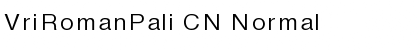 Download VriRomanPali CN Normal Font Title Preview