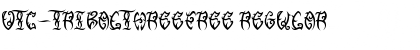 Download VTC-TribalThreeFree Regular Font Title Preview