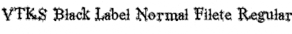 Download VTKS Black Label Normal Filete Regular Font Title Preview