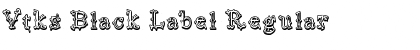 Download Vtks Black Label Regular Font Title Preview