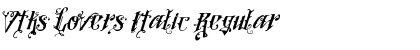 Download Vtks Lovers Italic Regular Font Title Preview