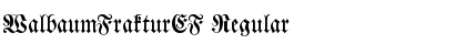 Download WalbaumFrakturEF Regular Font Title Preview