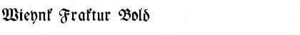 Download Wieynk Fraktur Bold Font Title Preview