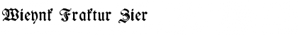Download Wieynk Fraktur Zier Font Title Preview