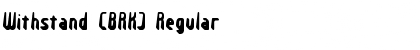 Download Withstand (BRK) Regular Font Title Preview