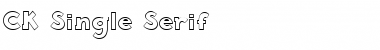 Download CK Single Serif Regular Font Title Preview