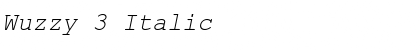 Download Wuzzy 3 Italic Font Title Preview