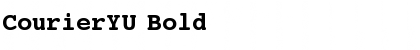 Download CourierYU Bold Font Title Preview