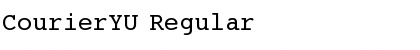 Download CourierYU Regular Font Title Preview
