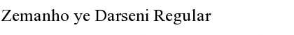 Download Zemanho ye Darseni Regular Font
