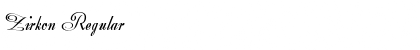Download Zirkon Regular Font Title Preview