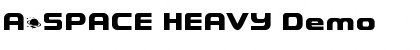 Download A*SPACE HEAVY Demo Regular Font
