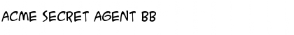 Download ACME Secret Agent BB Regular Font Title Preview