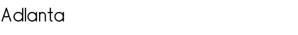 Download Adlanta Regular Font Title Preview