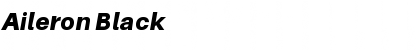 Download Aileron Black Italic Font Title Preview
