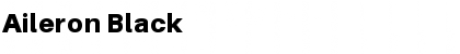 Download Aileron Black Regular Font Title Preview