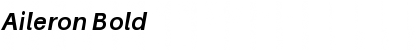 Download Aileron Bold Italic Font Title Preview