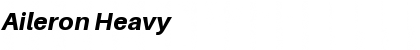 Download Aileron Heavy Italic Font Title Preview