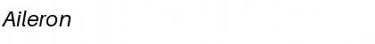 Download Aileron Italic Font Title Preview