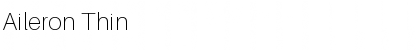 Download Aileron Thin Regular Font Title Preview
