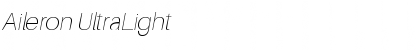 Download Aileron UltraLight Italic Font Title Preview