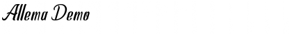 Download Allema Demo Font Title Preview
