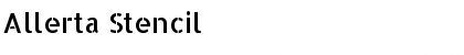 Download Allerta Stencil Font Title Preview