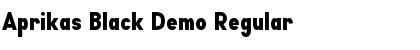 Download Aprikas Black Demo Regular Font Title Preview