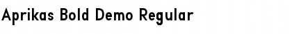 Download Aprikas Bold Demo Regular Font Title Preview