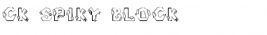 Download CK Spiky Block Regular Font Title Preview