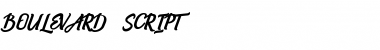 Download Boulevard Script Regular Font Title Preview