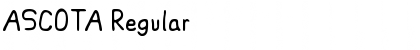 Download ASCOTA Regular Font Title Preview