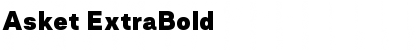 Download Asket ExtraBold Font Title Preview