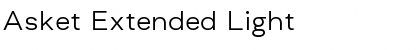 Download Asket Extended Light Font Title Preview