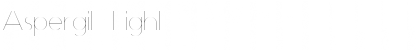 Download Aspergit Light Font Title Preview