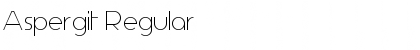 Download Aspergit Regular Font Title Preview