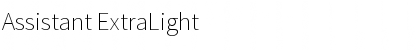 Download Assistant ExtraLight Font Title Preview