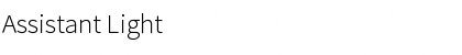 Download Assistant Light Font Title Preview